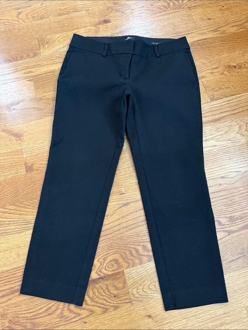 LOFT Petites Marisa Straight Black Pants Size 10P Stretch Career Work